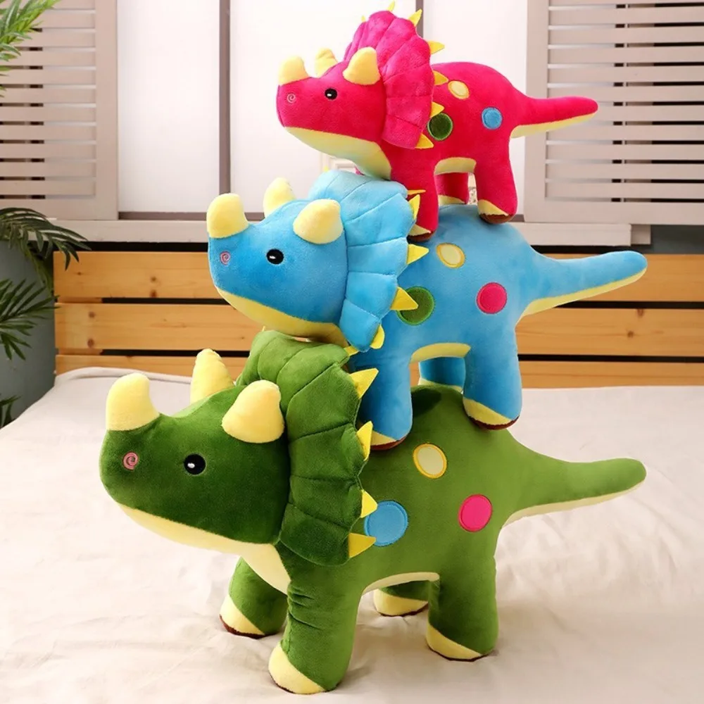 Creative 40/60CM Triceratops Plush Toy Cute Big Stuffed Animals Dolls Soft Gifts Kids Dinosaurs Toy Kids stuffed & Plush Animals