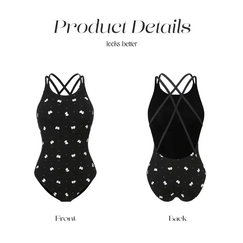 Super Size Slightly Fat Racing Swimsuit with Chest Pad, Grils Sports One-piece Swimming Clothes