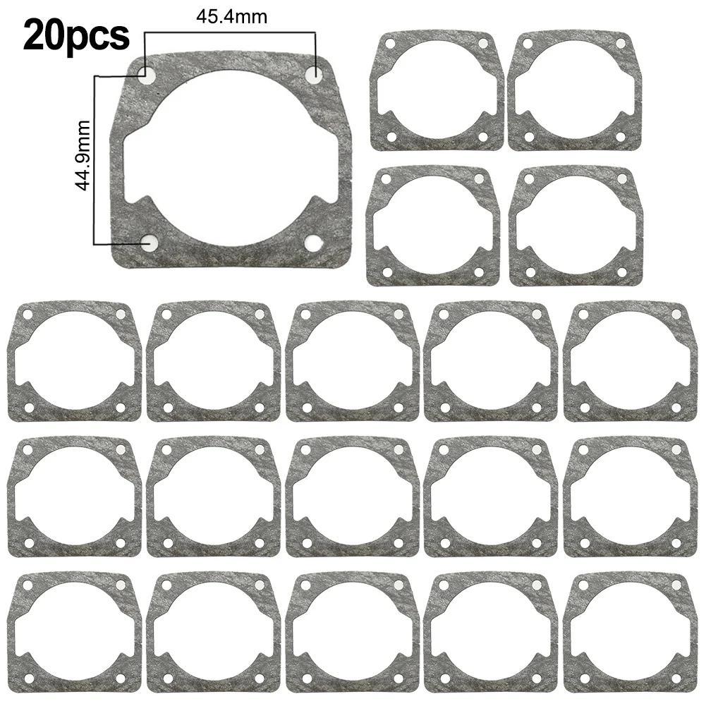 Replacement 20pcs Chainsaw Cylinder Gaskets for 52/58/59/62cc Brush Cutter Grass Trimmer Engines to Prevent Leakage