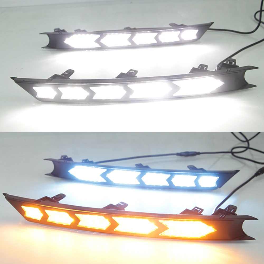 LED DRL Fog Light W/ Turn Signal For Mazda CX-5 2017-2021 – Daytime Running Lamp