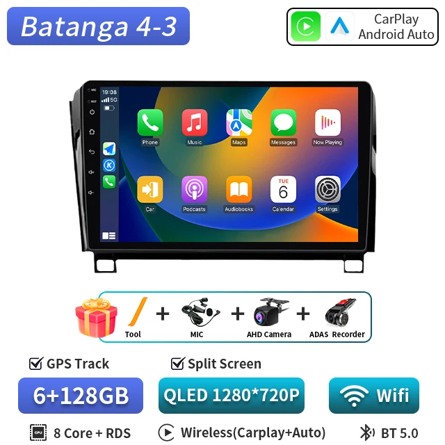 Android 16 Autoradio Multimedia Video Player Navigatie Stereo GPS Audio voor Toyota Tundra XK50 2007-2013 Sequoia XK60 2008-2017