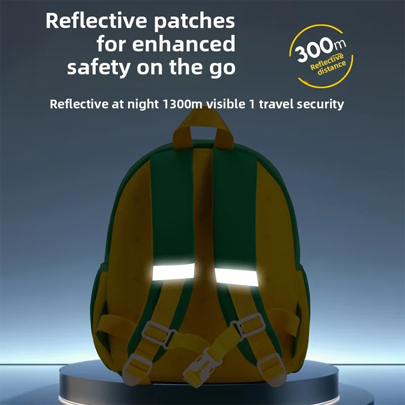 حقيبة ظهر جديدة على شكل ديناصور لأطفال رياض الأطفال - حقيبة كتب صغيرة كرتونية لطيفة مع أشرطة كتف بمقبض علوي خفيفة الوزن ومقاومة للماء #2