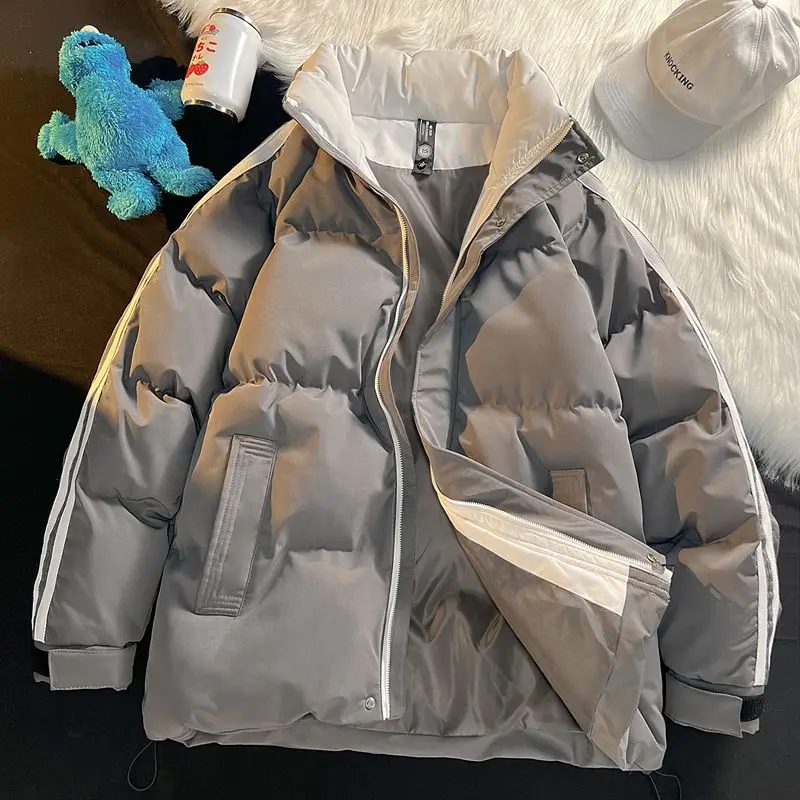 Winter Men Thick Warm Padded Jacket Waterproof Cold-Proof Casual Coat Youth Fashion Parka Top