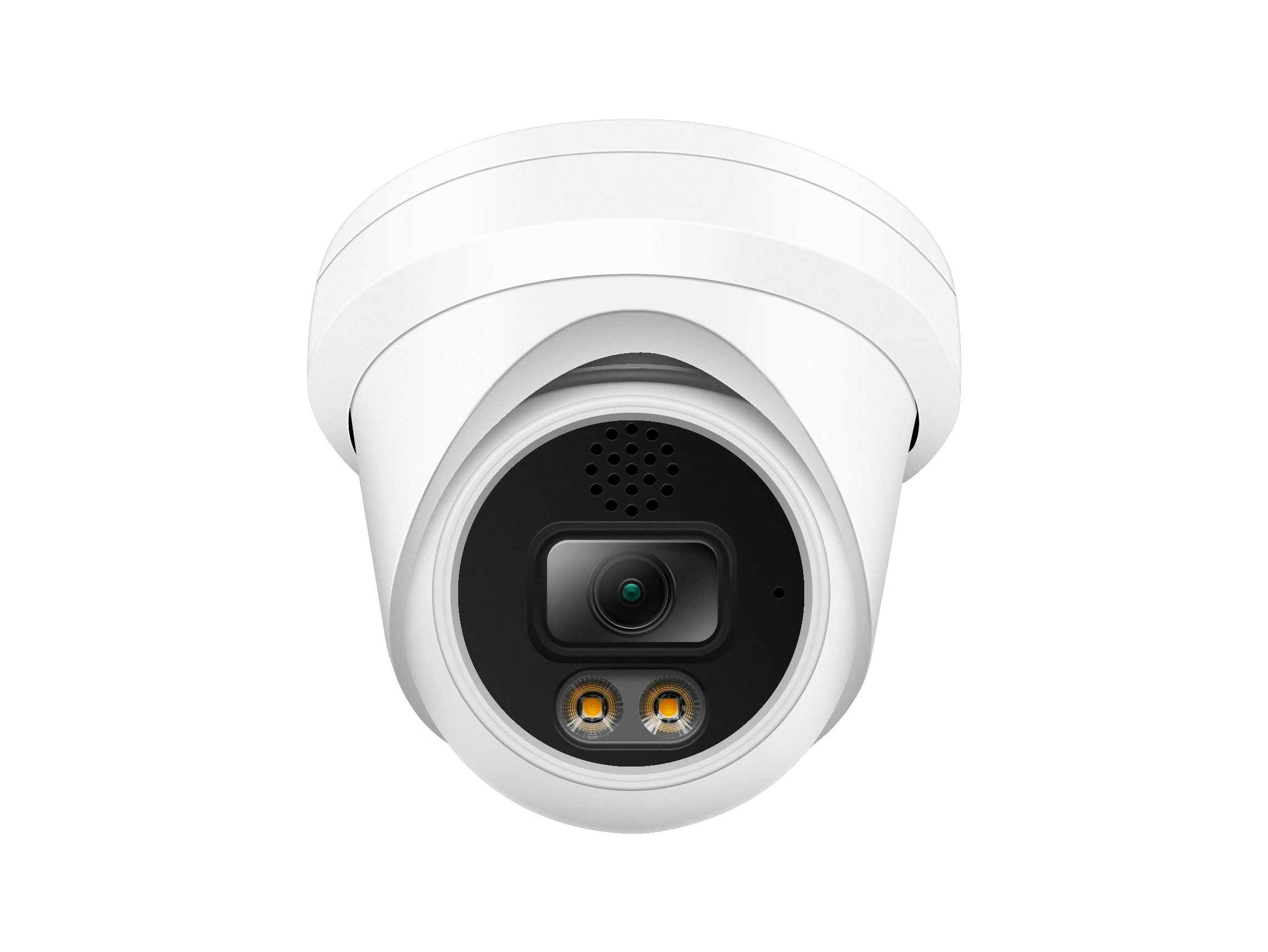 Hik NVR compatible, 30fps 4K (8MP) Network IP Turret PoE Camera, Human&Vehicle detection, Two-way audio, With MicroSD 256G