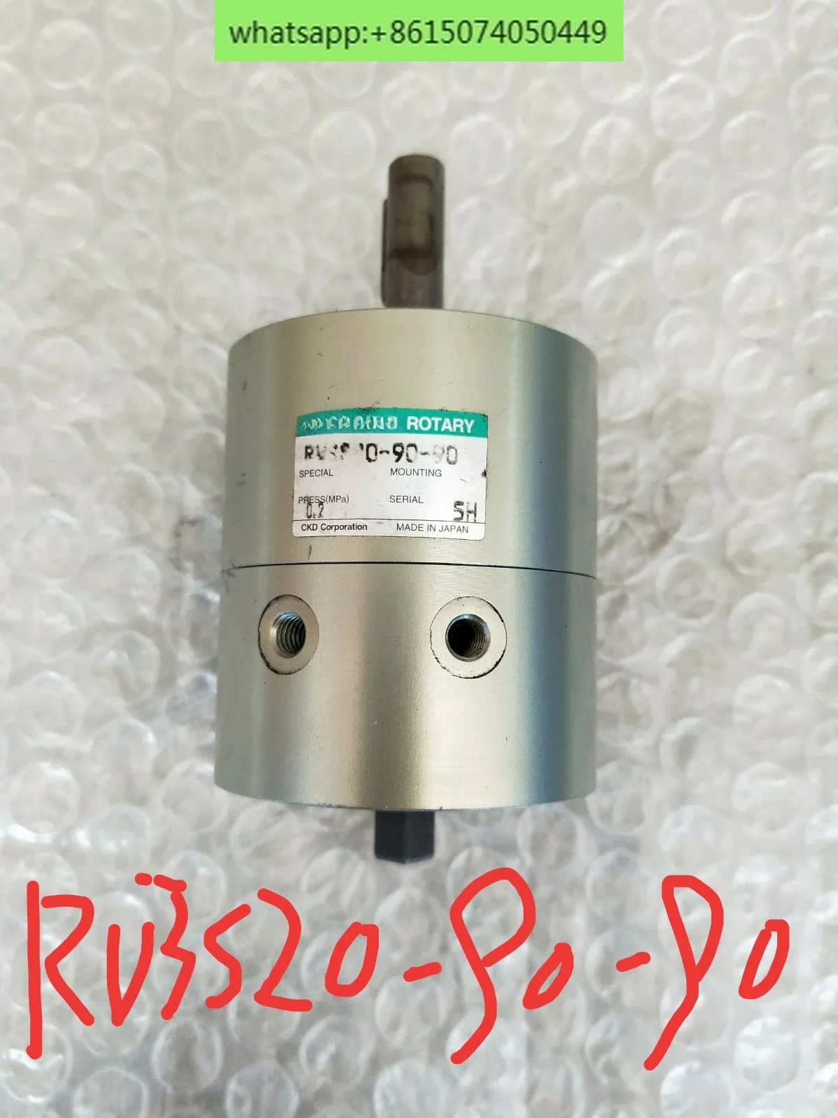 Rotary swing cylinder RV3S20-90-90, imported disassembly parts, good performance!