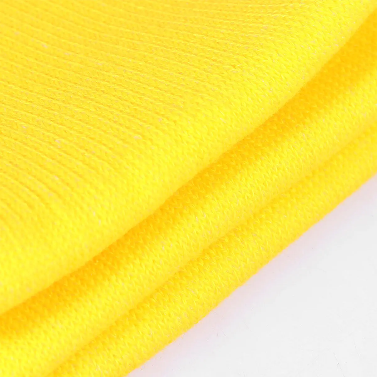 

1Pair Solid Color Knee High Socks Football Sports Stockings Yellow Free Size Sports Tube Sock Exercise Accessories