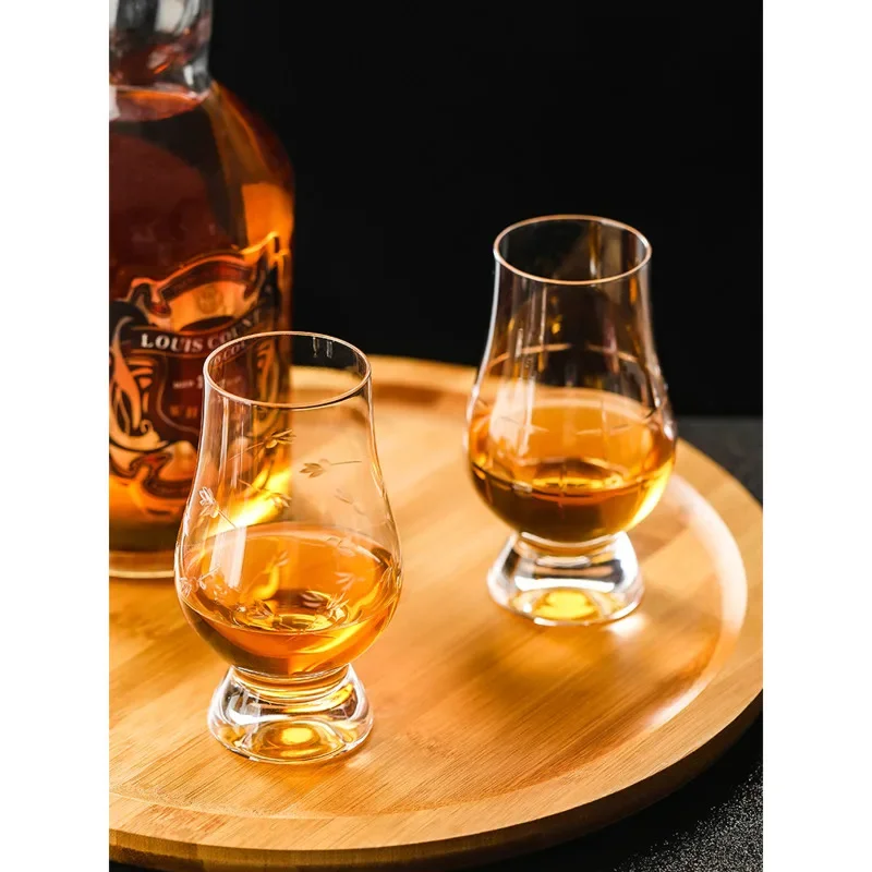 

Smelling Glass Cup Fashion Home Bar Whiskey Wine Glasses Heat-resistant Professional Tasting High Foot Mugs Milk Beer Cups