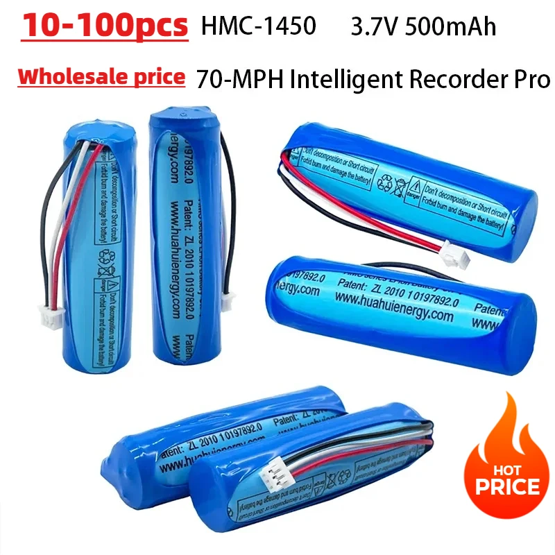 

10-100 шт. оригинальный HMC1450 70mai аккумулятор 3,7 В 500 мАч литиевая батарея Dash Cam Pro автомобильный видеорегистратор сменные аксессуары для видеорегистратора