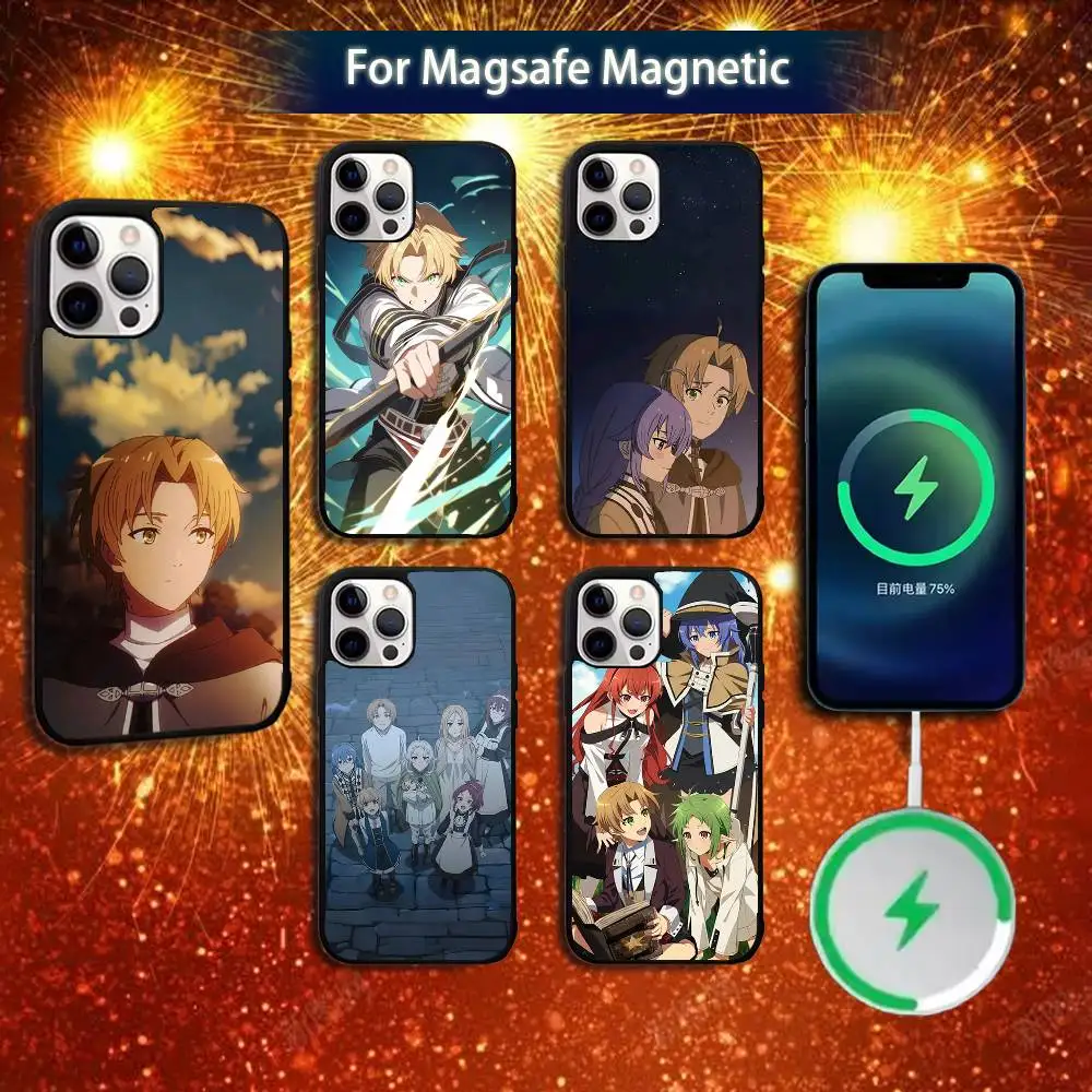 

Чехол для телефона Mushoku T-Tensei III для iPhone 17,16,15,14,13,12,11, Pro, Max, Plus, Mini, Magsafe, магнитный чехол для беспроводной зарядки