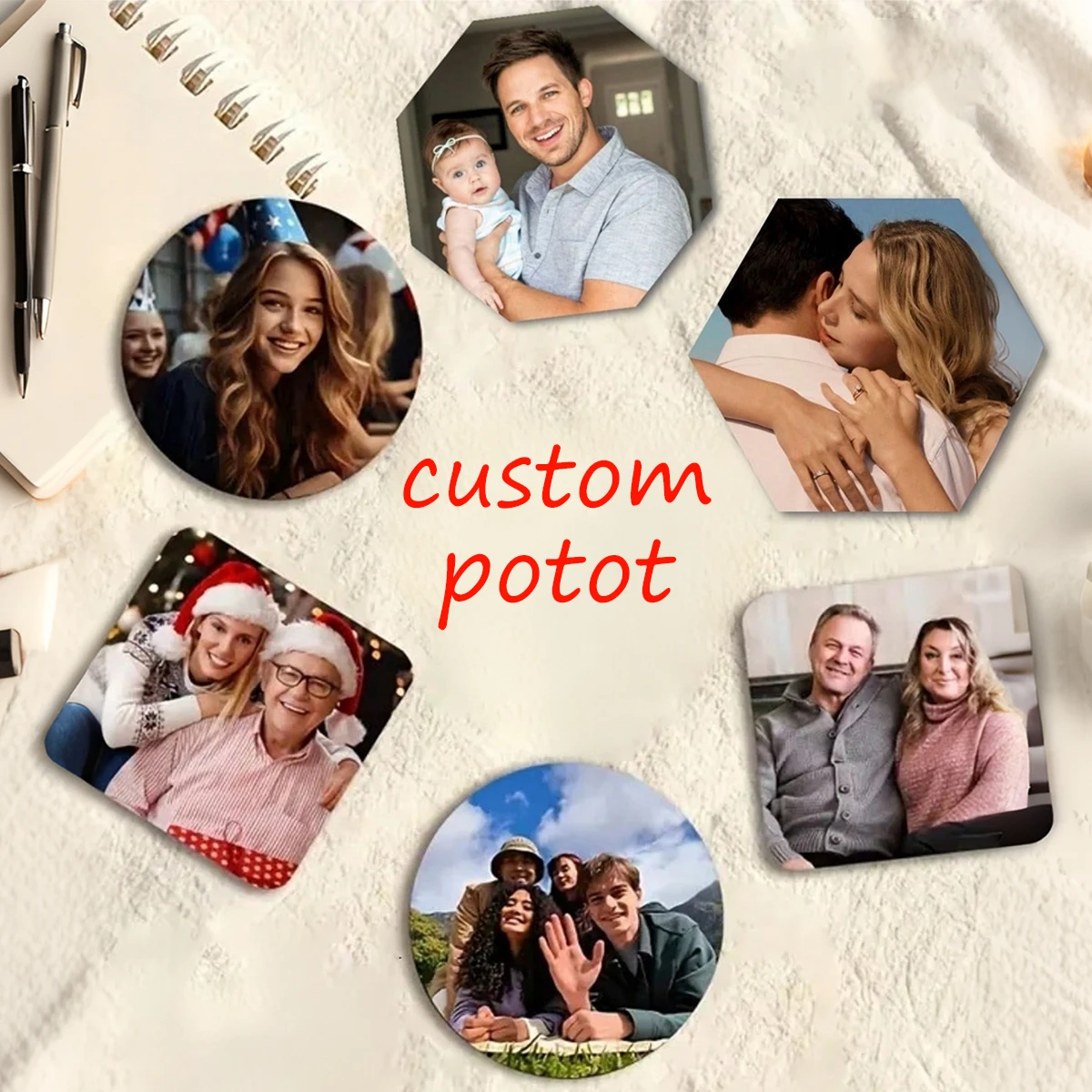 Customized Magnetic Photo Fridge Sticker, Various Shapes, Perfect Gift To Preserve Memories Of Family, Friends And Loved Ones