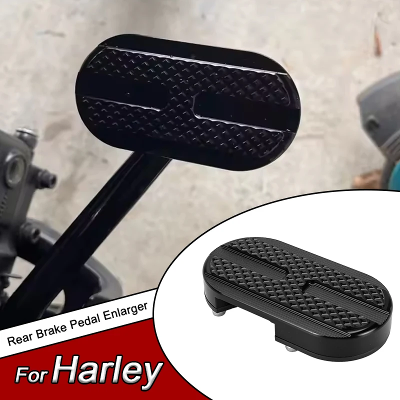 

For Harley Softail Fat Bob FXFB/Fat Bob 114 FXFBS 2018-ON Aluminum Rear Brake Pedal Enlarger