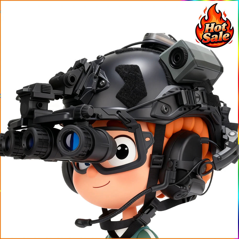 

Tactical Airsoft Fast Helmet Communication Headset Set Multifunctional Protective NVG Brace Military Sport Hunting Shooting Gear