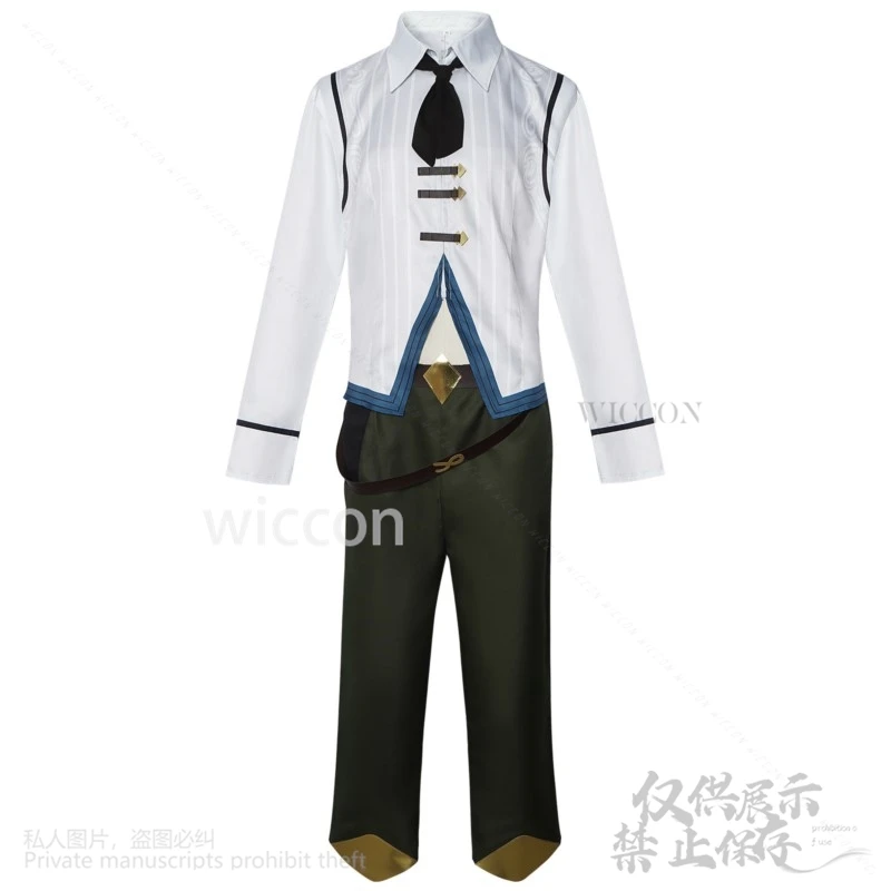 Ekko 코스프레 그린 세트 유니폼 상의 바지 가발, 남자 애니메이션 게임 LOL 아케인 S2 코스튬, 맞춤형 할로윈 크리스마스 파티
