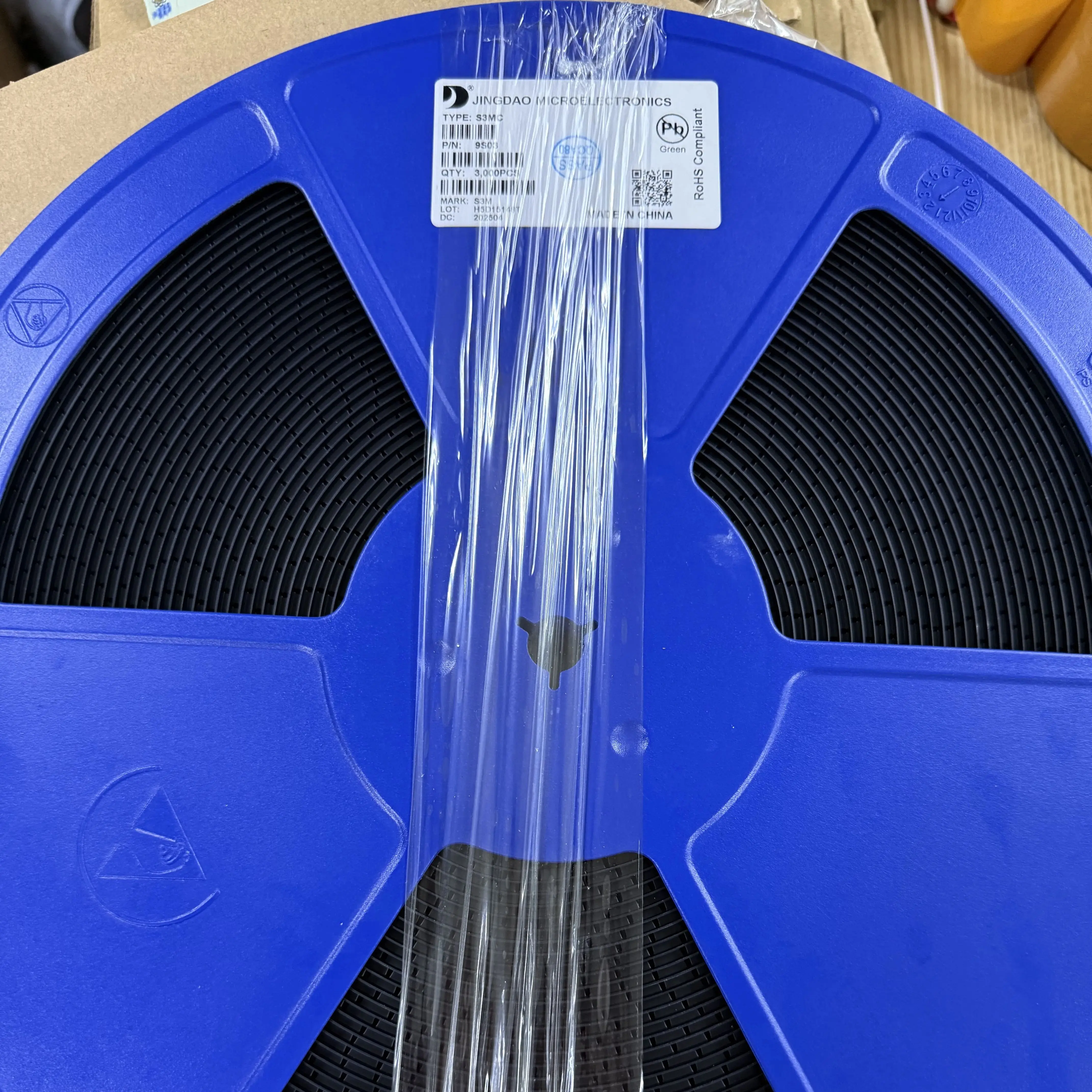 3000 Uds S3MC S3M diodo rectificador SMD serigrafía S3M Original 3k Uds por carrete diodo rectificador SMD