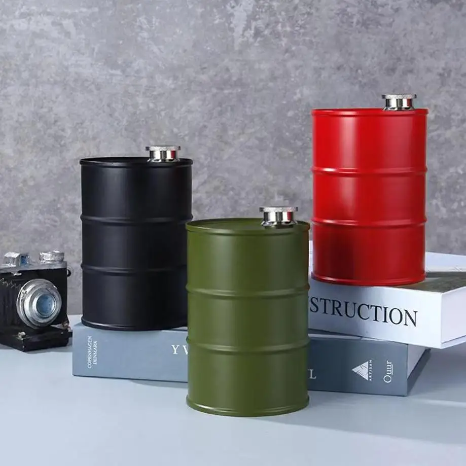 

Stainless Steel Mini Water Bottle Portable Outdoor Oil Bucket Kettle Small Capacity Drinking Bottle Kitchen Tool Accessory