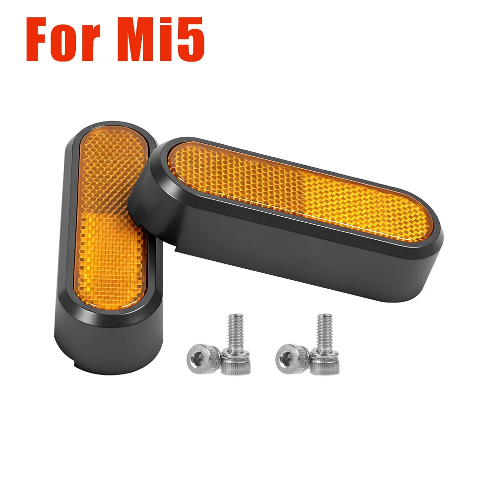 Rear Wheel Side Decorative Cover with Reflective Strip for Xiaomi 5 5Pro 5Max Electric Scooter Rear Hub Trim Shell Replacement