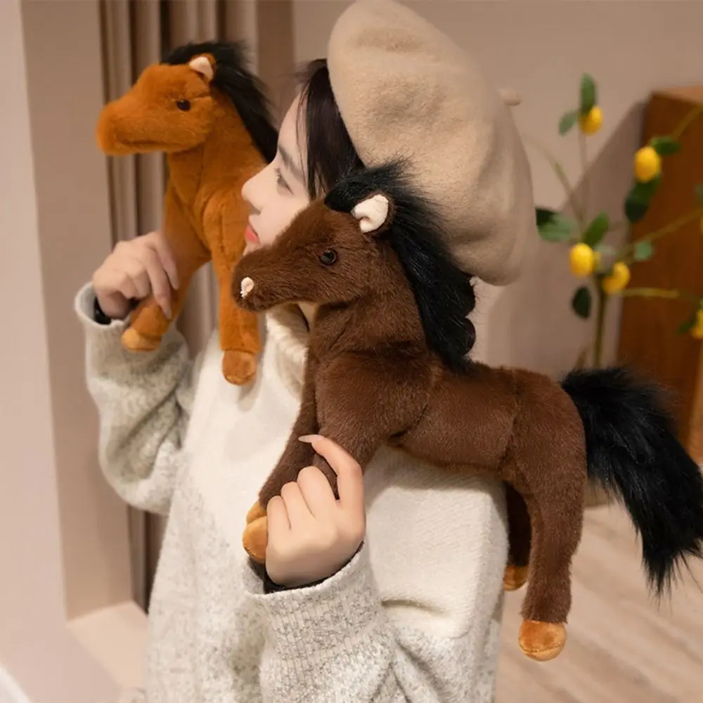 

Simulation Horse Simulation Horse Plush Toys Plush PP Cotton Realistic Horse Stuffed Toy Stuffed Animal Soft