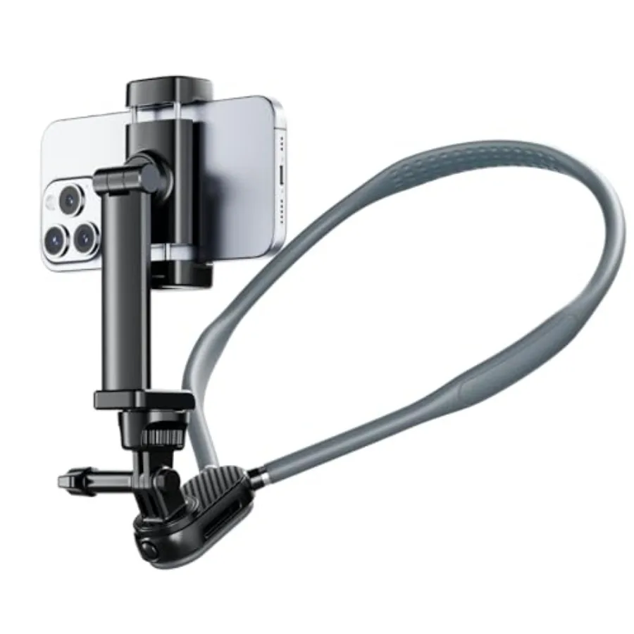 Camera Phone Chest Neck Mount Holder for Video Recording iPhone Samsung 4-7 Inch Phones AKASO/Go Pro/Insta360X5/DJI360 Cameras