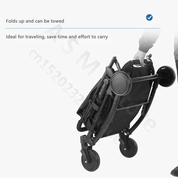 Baby shopping cart / baby stroller / can sit and lie down lightweight folding umbrella car