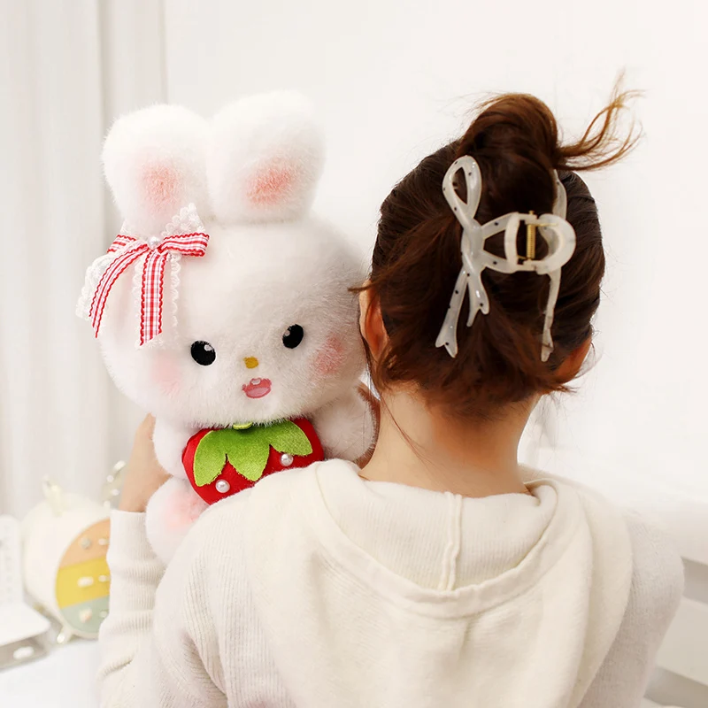 40-50 cm Kawaii Aardbei Konijn PlushToys Gevuld Schattige Dieren Plushie Kussen Mooie Pop voor Meisjes Verjaardagscadeautjes home Decor