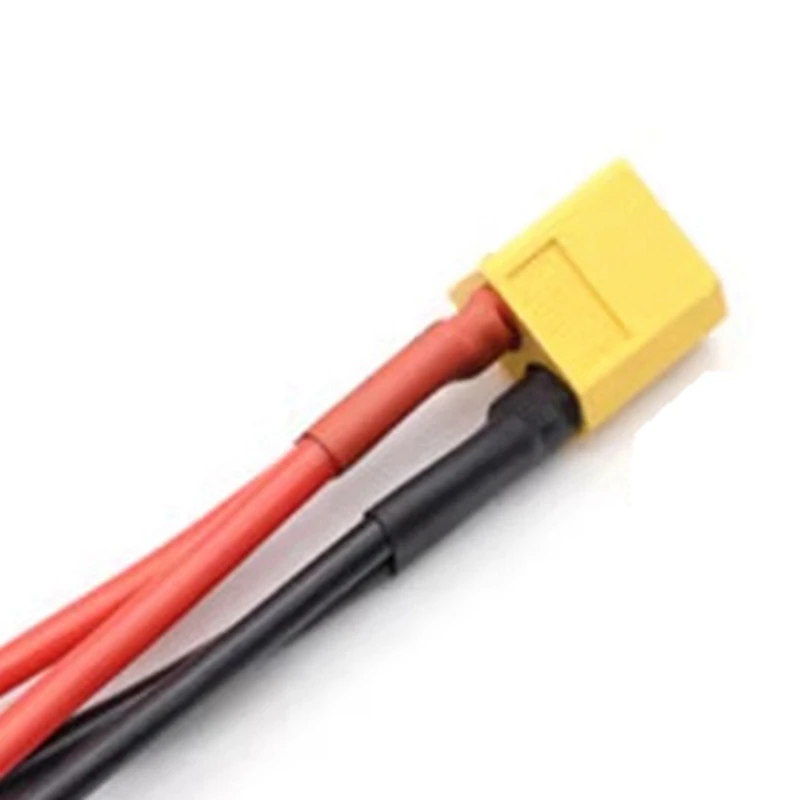 Conector de batería paralelo XT60, Cable de 1 macho a 2 hembra, extensión Dual, divisor Y, Cable de silicona de 14AWG para batería RC duradera