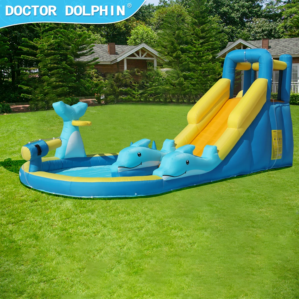 

Moon Bounce House Inflatable Castle Theme Park with Water Gun Inside From China Inflatable Jumping House