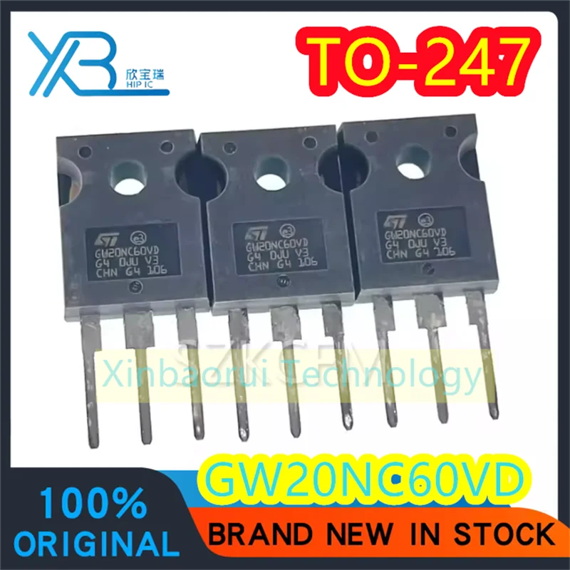 

(5/20pieces) STGW20NC60VD STGW20NC60 IGBT transistor GW20N60VD direct plug TO-247 new original electronics spot