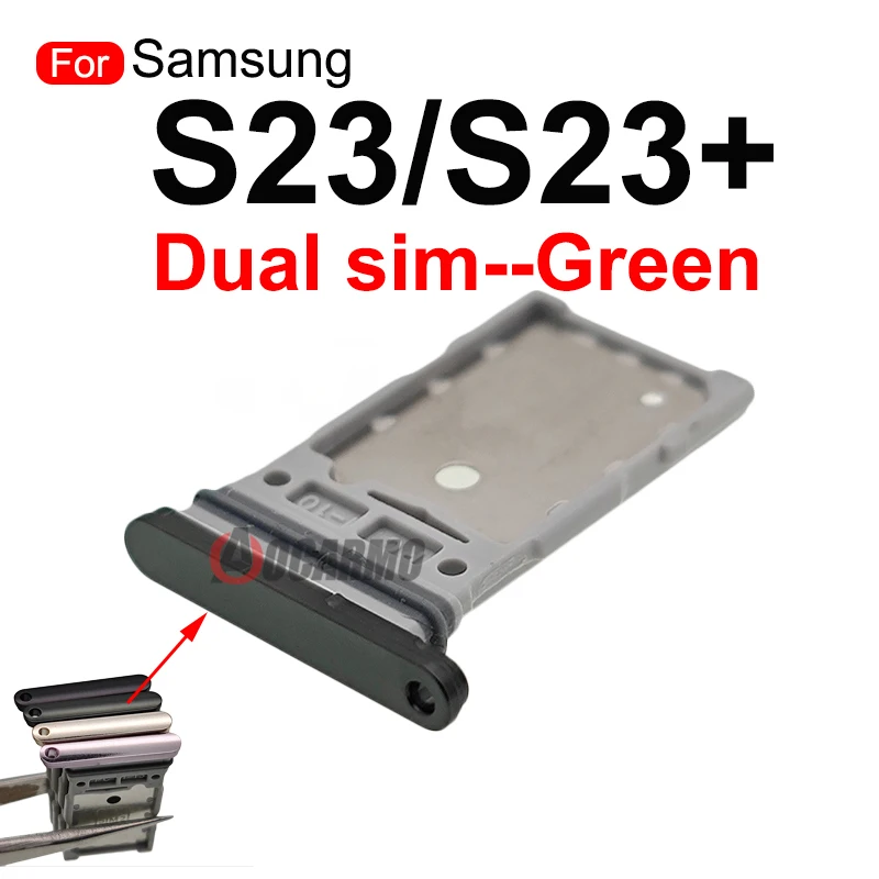 For Samsung Galaxy S23 Ultra S23+ Plus Sim Tray Single + Dual SIM Card Slot Holder Replacement Parts