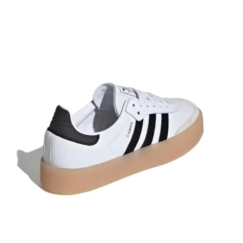 Adidas Originals Samba XLG White Balck Thick-soled Platform Men Women Skateboarding Shoes Height Increasing German Training