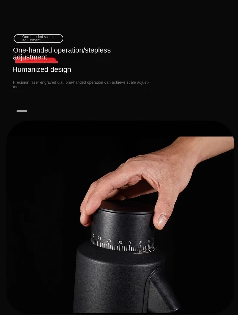 CAFOVO G64F Variable speed Coffee Bean Grinder Machine 64mm Burr Espresso Coffee Grinder Electric Quantitative Grinder