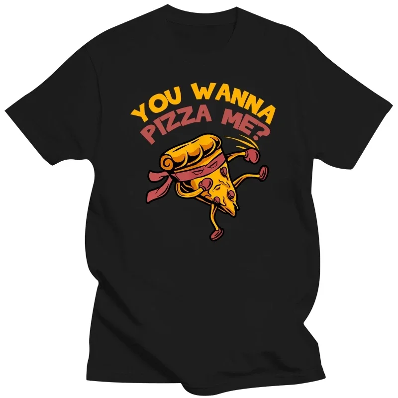 

Funny You Wanna Pizza Me Foods Lovers T-Shirt Cosie Slim Fit Tops Tees Cheap Harajuku Cotton Men's Top T-Shirts heavyweight 2024