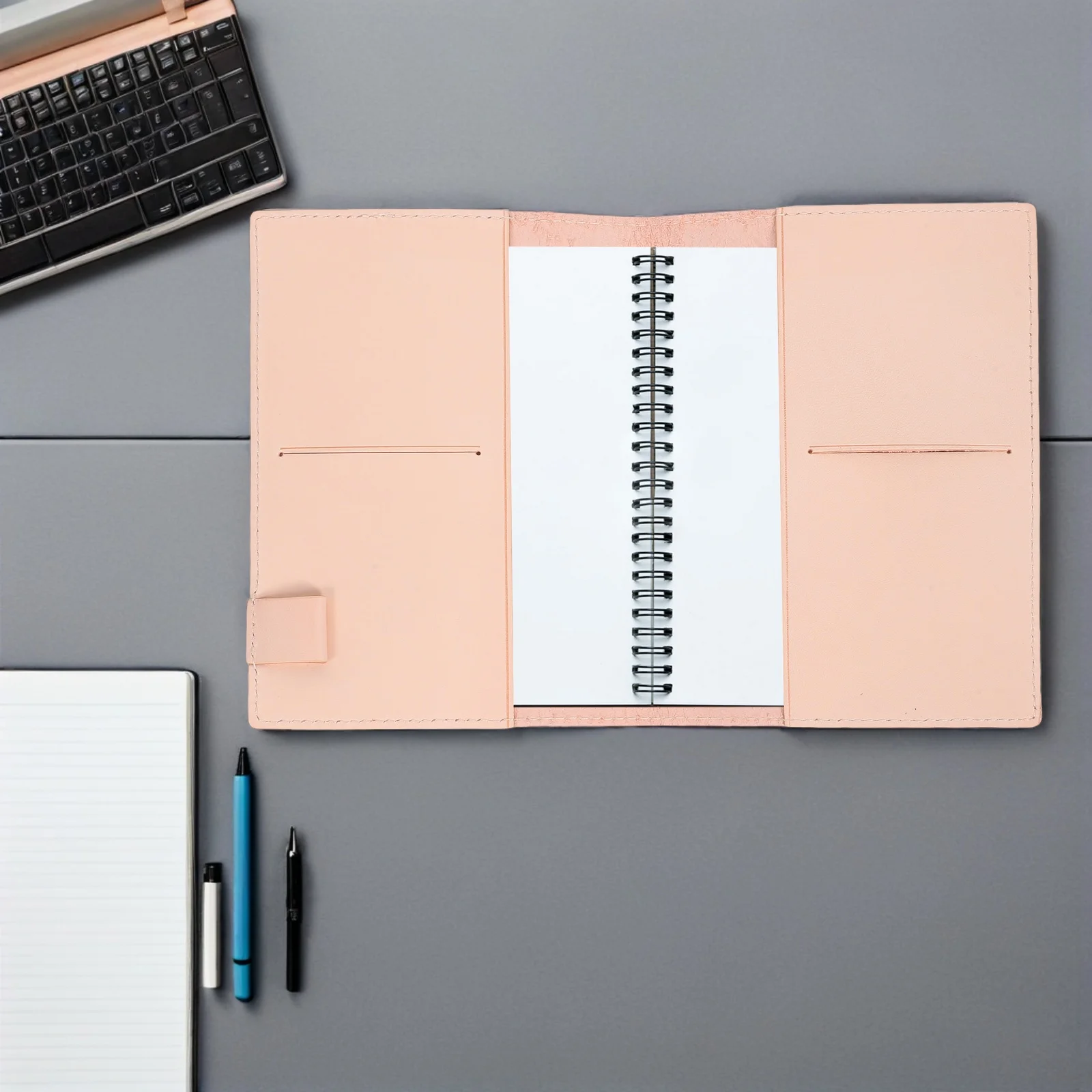 

Notebook Cover B6 A6 Size Vintage Journal Protector With Pen Holder Slots For School Office Stationery Bag