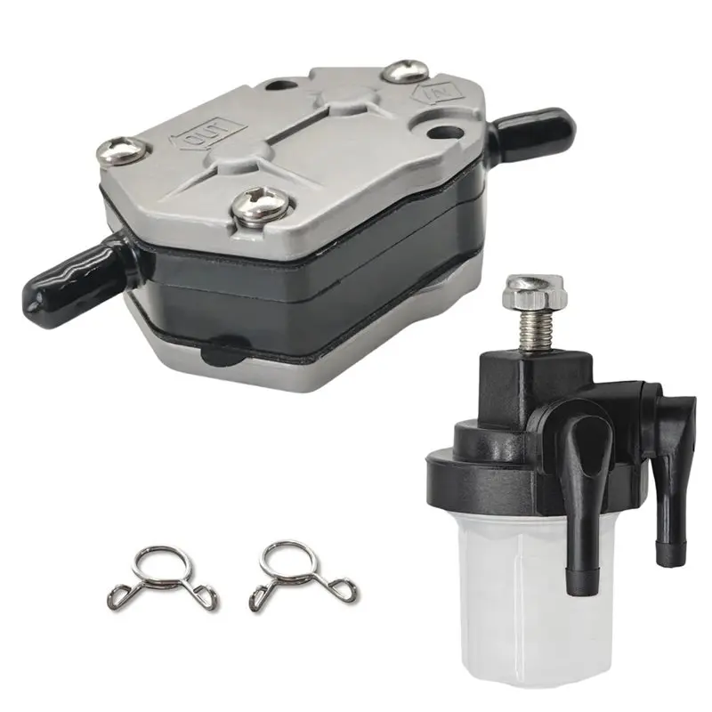 AB56-For Tohatsu Outboard Engines Compatible Fuel Pump Bundle 692-24410& 61N-24560 Fuel Filter 356-04000-1M 15100-