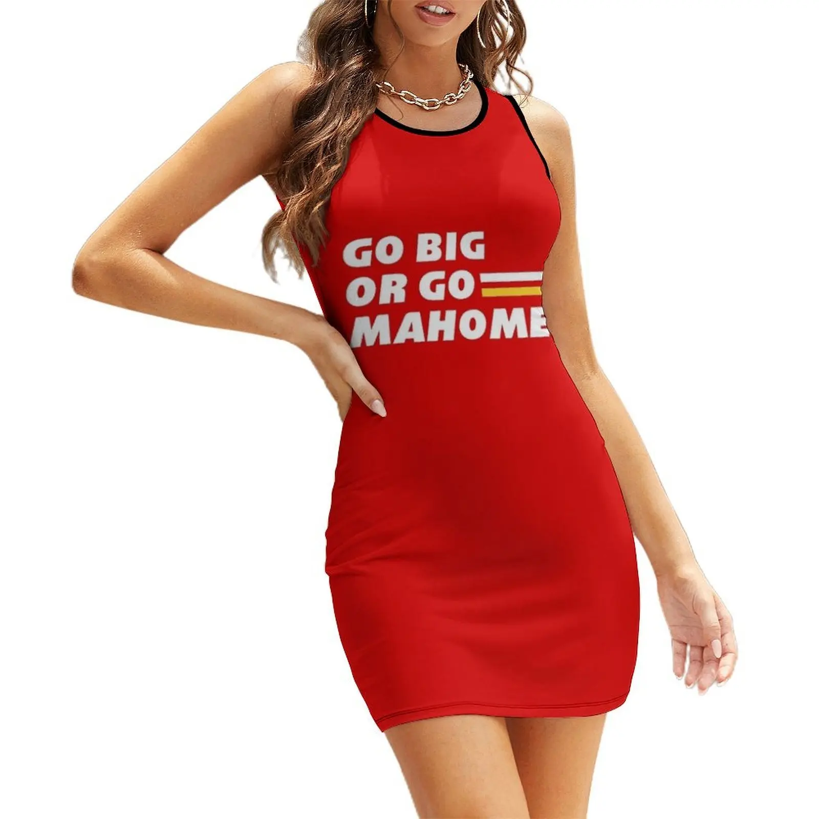 

Go Big or Go Mahomes Sleeveless Sundress women's evening dress 2025 elegant women's sets birthday dress