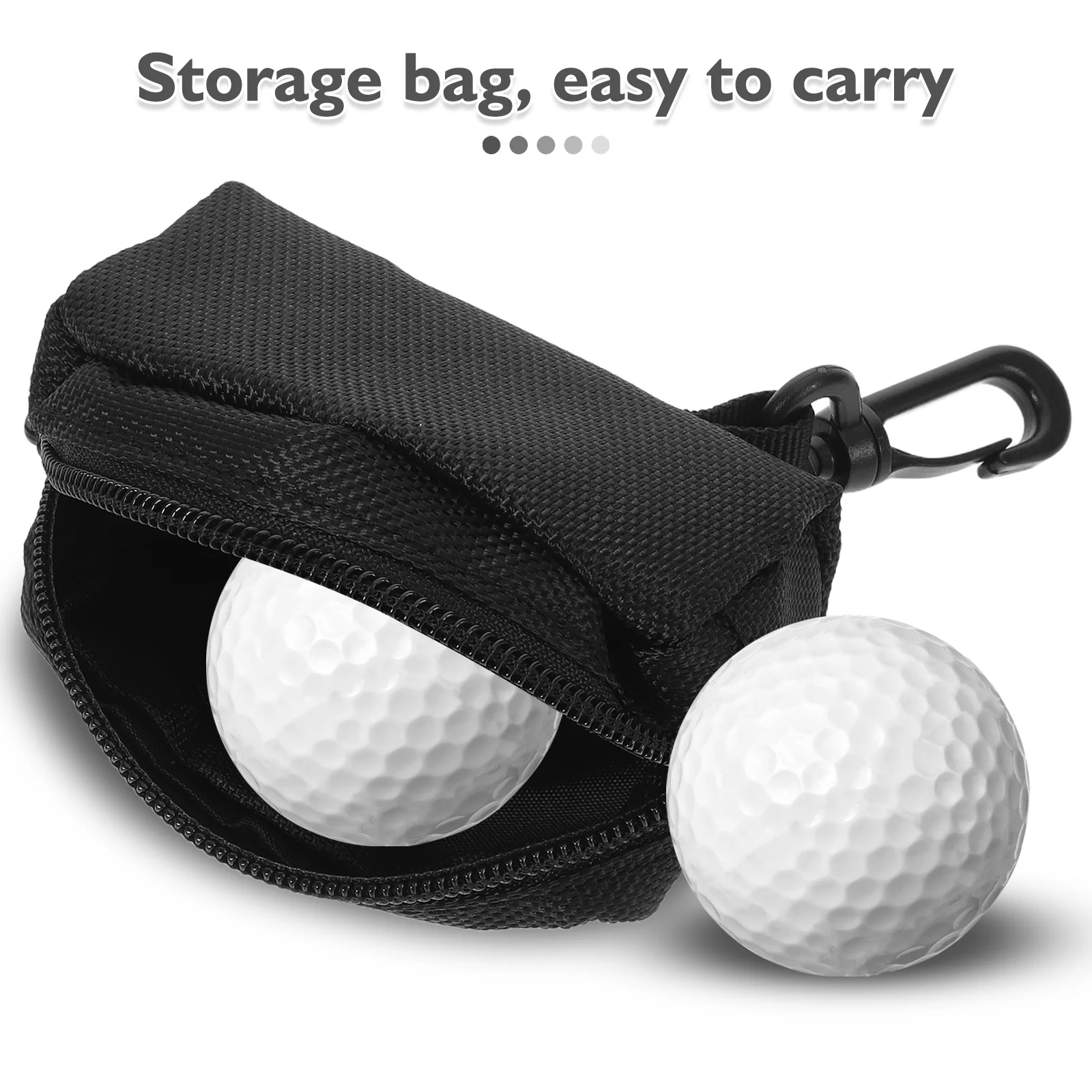 1pcs Golf Accessories Pack Lightweight Waist Pouch For Tees Balls Tools Organizer Durable Golf Storage Case Hanging Belt Mount