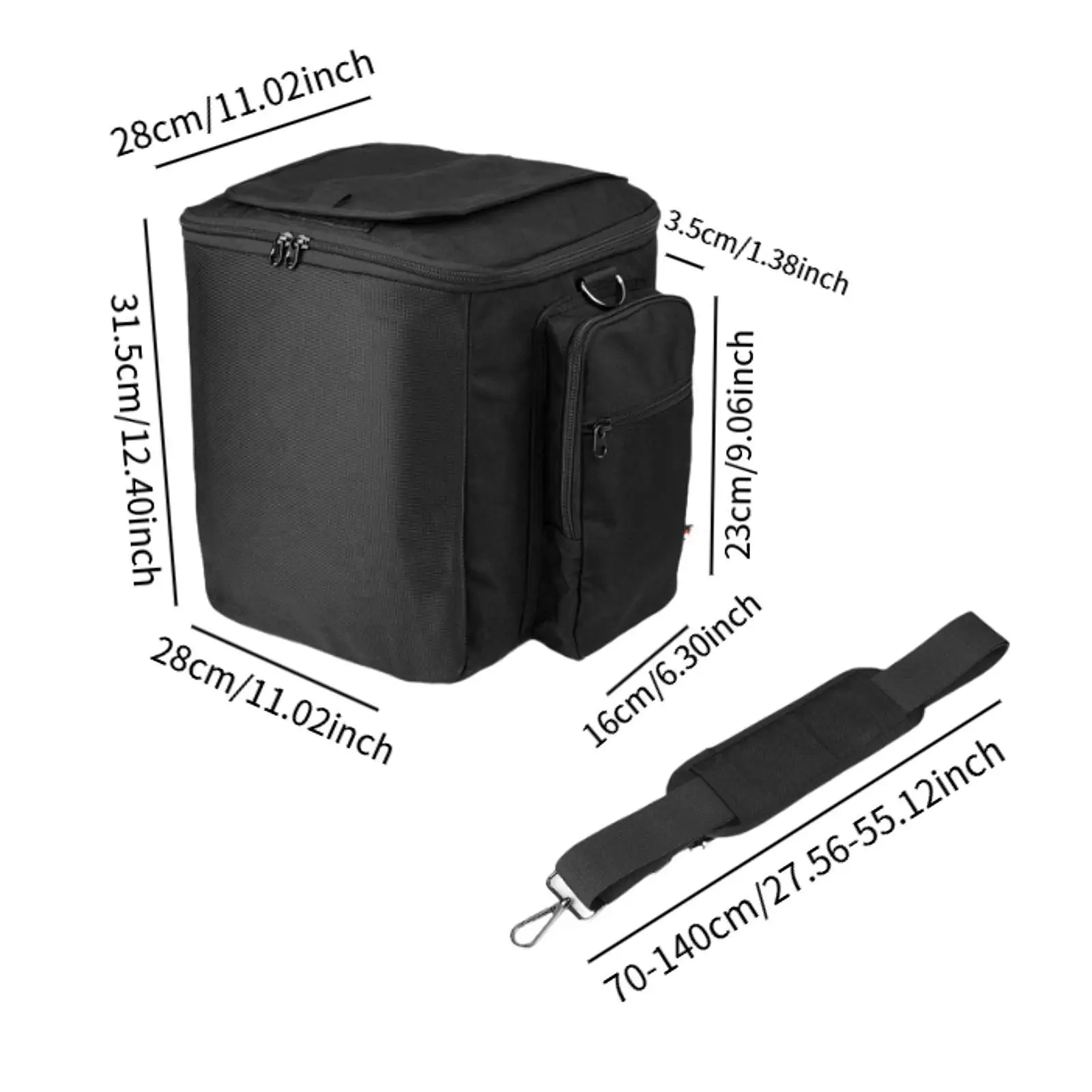 Speaker Bag with Pocket Wear Resistant Speaker Organizer Case Speaker Case