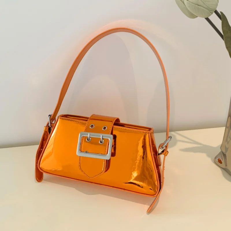 

Fashion Mirror Handbags for Women Patent Leather Underarm Shoulder Bag Woman High Quality Party Candy Color Luxury Female Bag