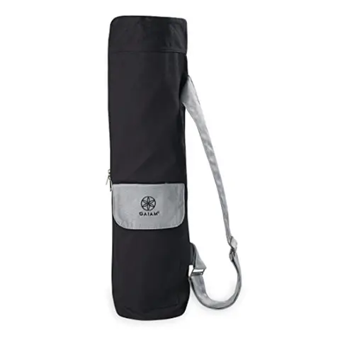 Bolsa para Esterilla de Yoga Cargo, con Cremallera Completa, Correa Ajustable, Bolsillo Frontal y Exterior para Teléfono con Ranura para Auriculares, Estilosa