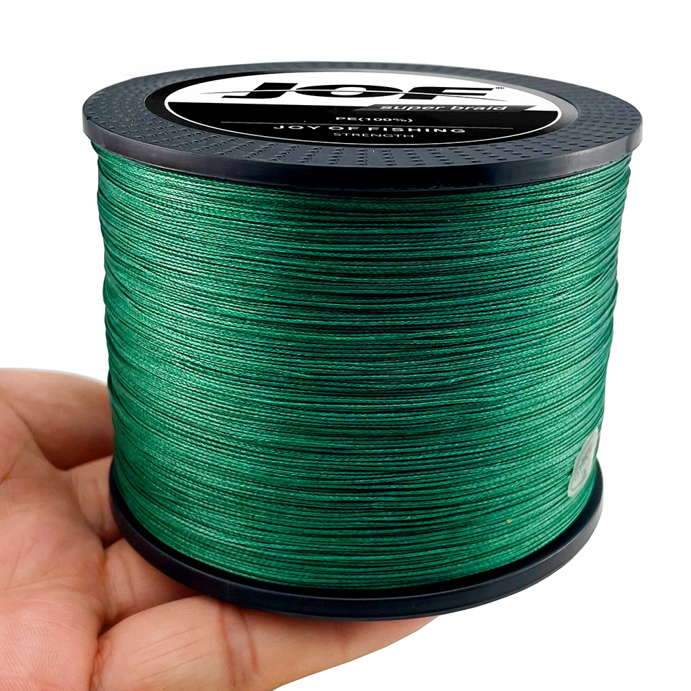 JOF PE Braided 4 Strand Fishing Line 100M Durable Multifilament 0.11-0.50mm Raw Silk Sea Fishing River/Wild Carp 10-80 Lbs Beach