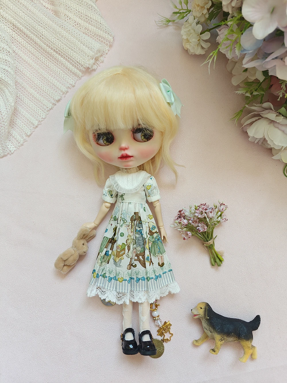 

Одежда для кукол Blythe, классическое платье ручной работы, одежда blythe для Ymy Licca Azones Ob24 Ob22, аксессуары для одежды blythe
