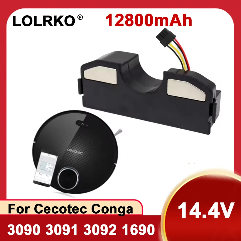 

Battery Conga 3090 cecotec Replacement For CONGA 3091 3092 1690 1890 2090 Robot Vacuum Cleaner Accessories Spare Parts