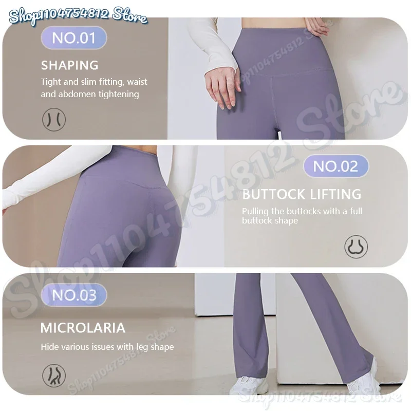 مضيئة طماق اليوغا السراويل النساء عالية الخصر تنفس بنطال ذو قصة أرجل واسعة رياضة رياضة سليم متوهج السراويل الضيقة حجم كبير الرقص بنطلون