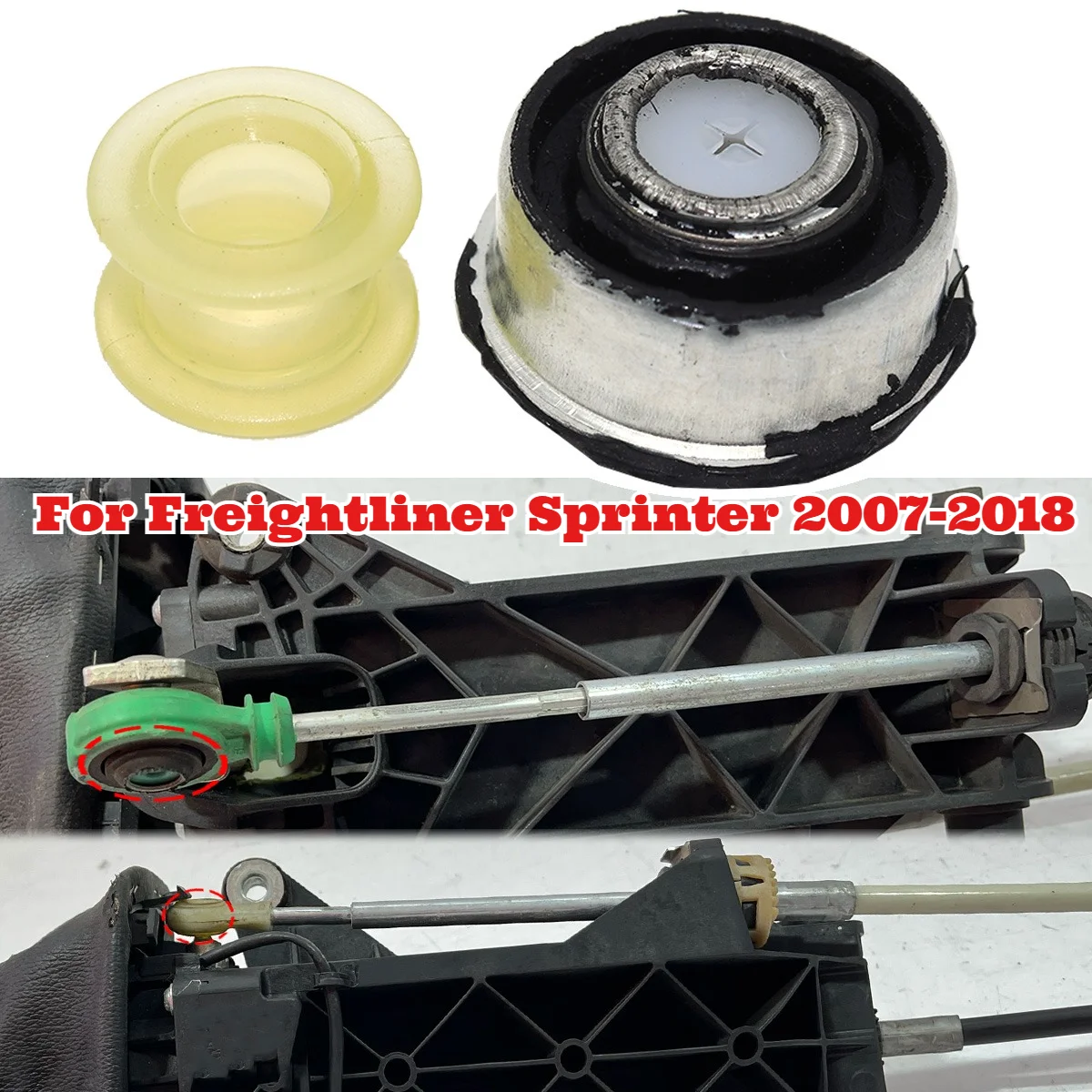 Manual Gear Shift cable Linkage Bushing Repair kit For 6 Speed Gearbox Shifter Selector Auto For Freightliner Sprinter 2007-2018