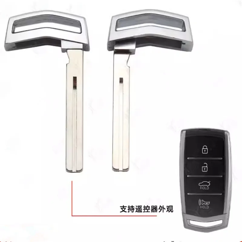 5pcs for Hyundai Genesis G70 G80 G90 2017 2018 Replacement Smart Prox Emergency Car Key Remote Insert Blade Blank Case