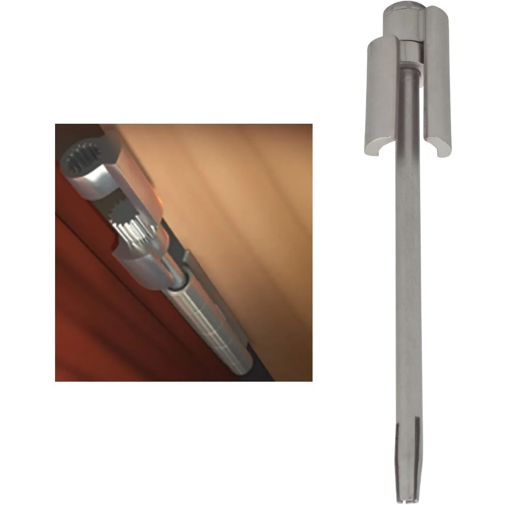 

Door Saver 2 II Hinge Pin Stop Fits All 3"" to 4-1/2"" Residential Hinges (Satin Nickel)