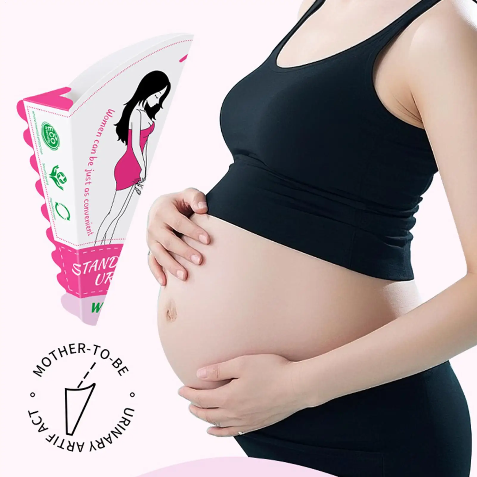 

Женская воронка для мочи, женская воронка для мочи, 10 шт., гигиеническая складная компактная бумажная воронка для мочи, водонепроницаемое покрытие для