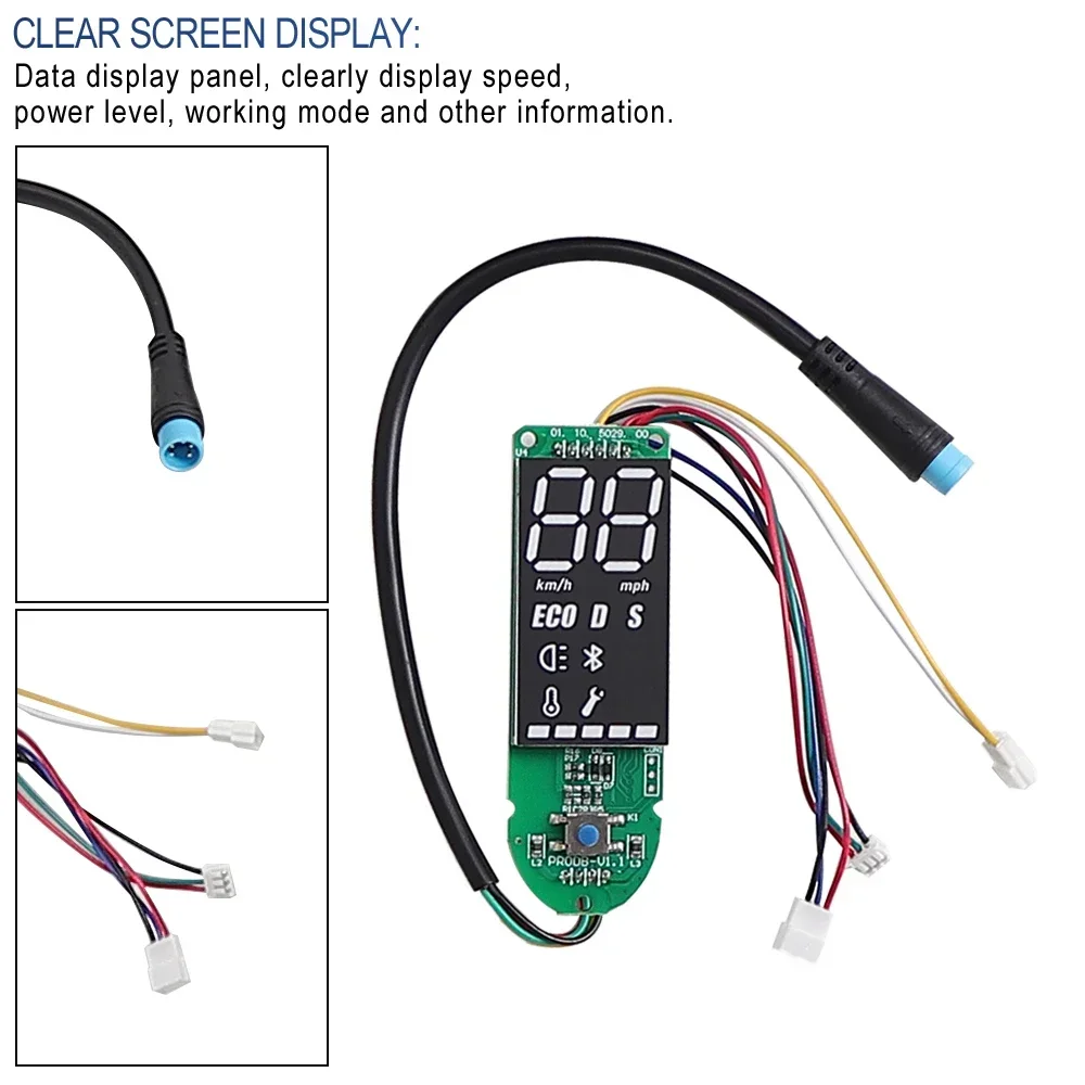 Controller Dashboard Accelerator Set Handle Brake Headlight LED Display Set for Xiaomi M365/Pro Electric Scooter With Taillight