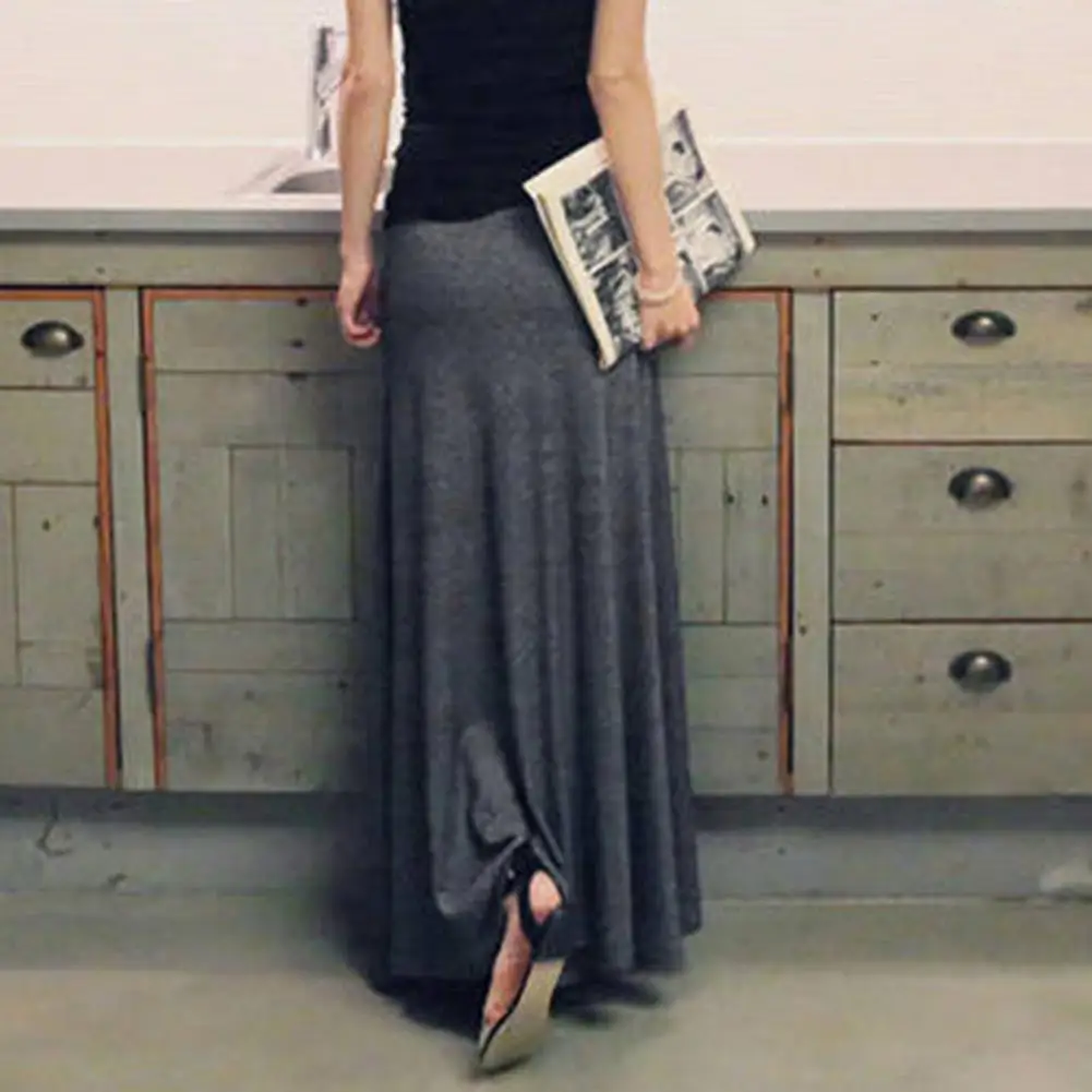 

Women Summer Elegant Sexy High Waist Split Mini Skirt Vintage Zipper Skirt High Street Long Solid Color A-Line Skirt