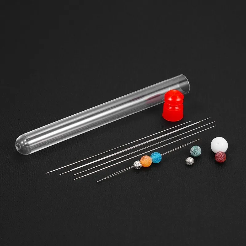 6PCS Big Eye Bead Needle, Foldable Seed Bead Threading Device,  Stainless Steel Needle - Used for Jewelry Making