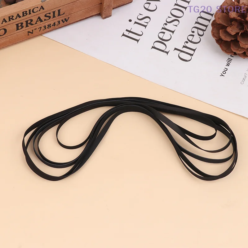 Rubber Machine Drive Belt 5MM/4MM Cassette Tape Turntable Transmission Strap Player Phono Tape Replacement Accessories